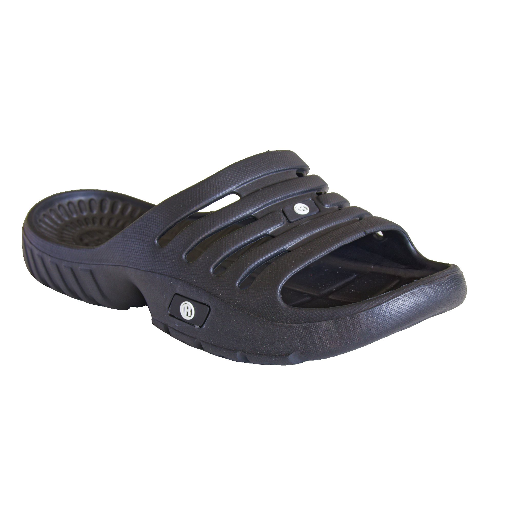 Rutscherlebnis Slipper in Schwarz