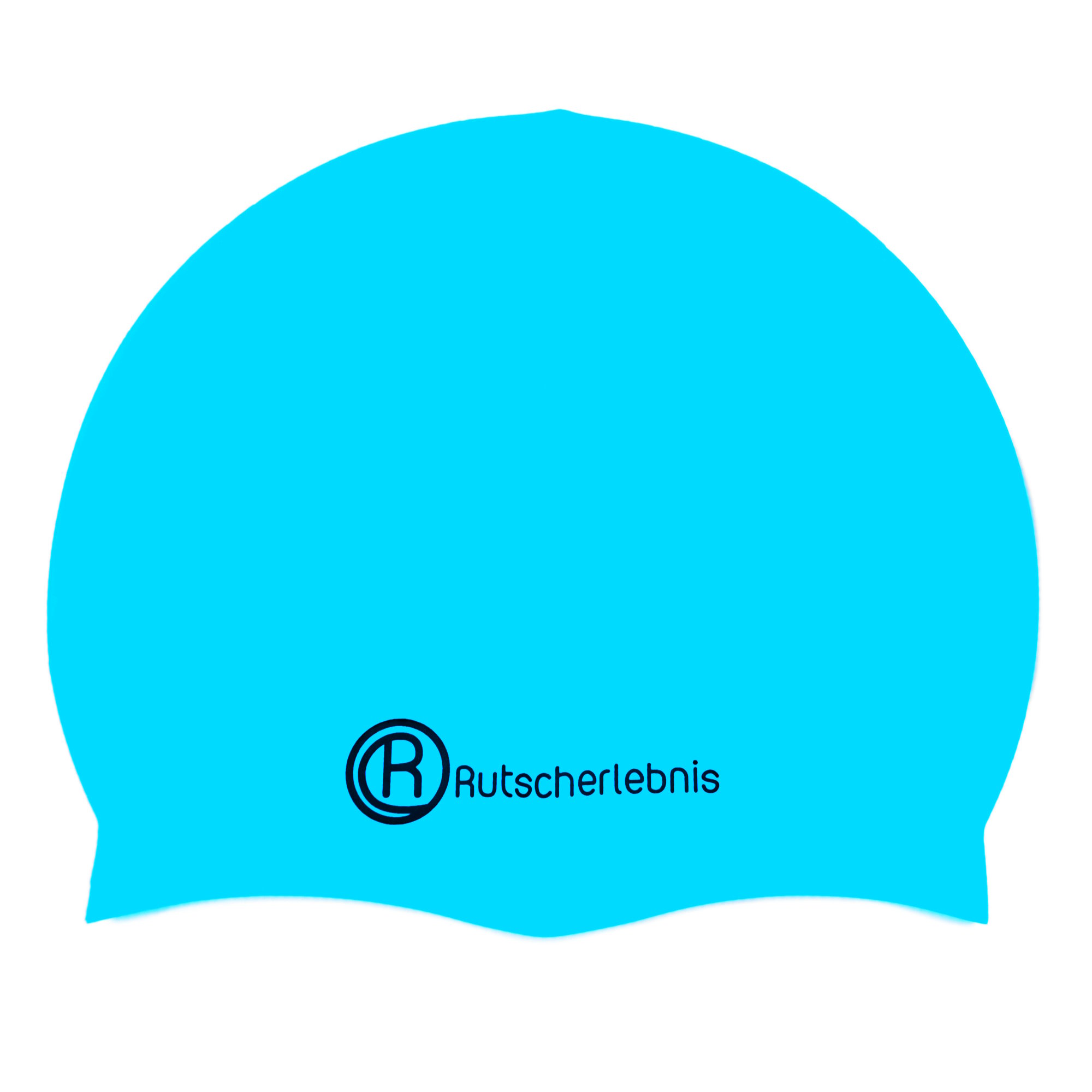 Silicone Cap Hellblau/Schwarz